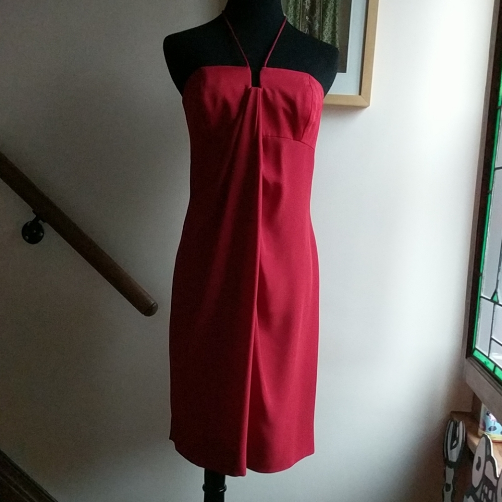 Sexy Deep Red Spaghetti Strap Dress Size 4